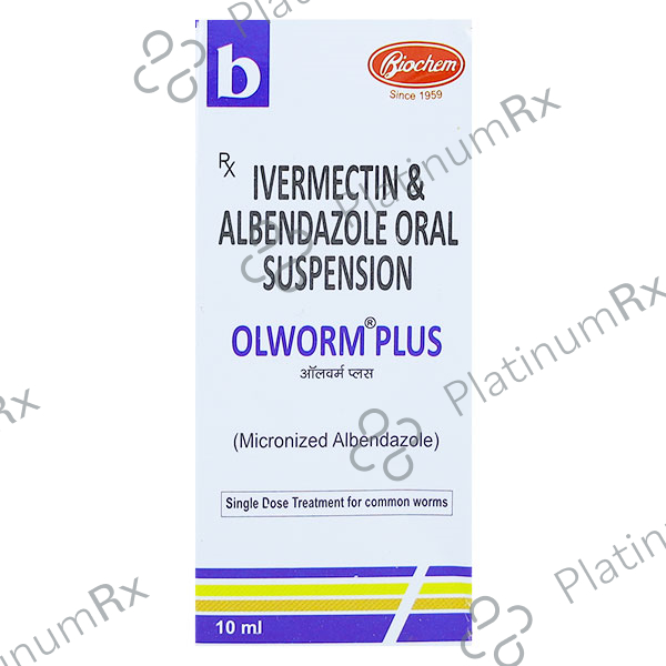 Olworm Plus 1.5/200mg Oral Suspension 10ml