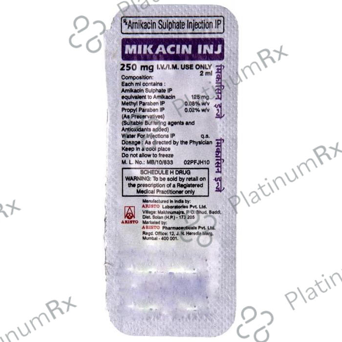 Mikacin 250mg Injection 2ml