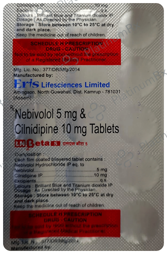 Lnbeta 5/10mg Tablet 15s