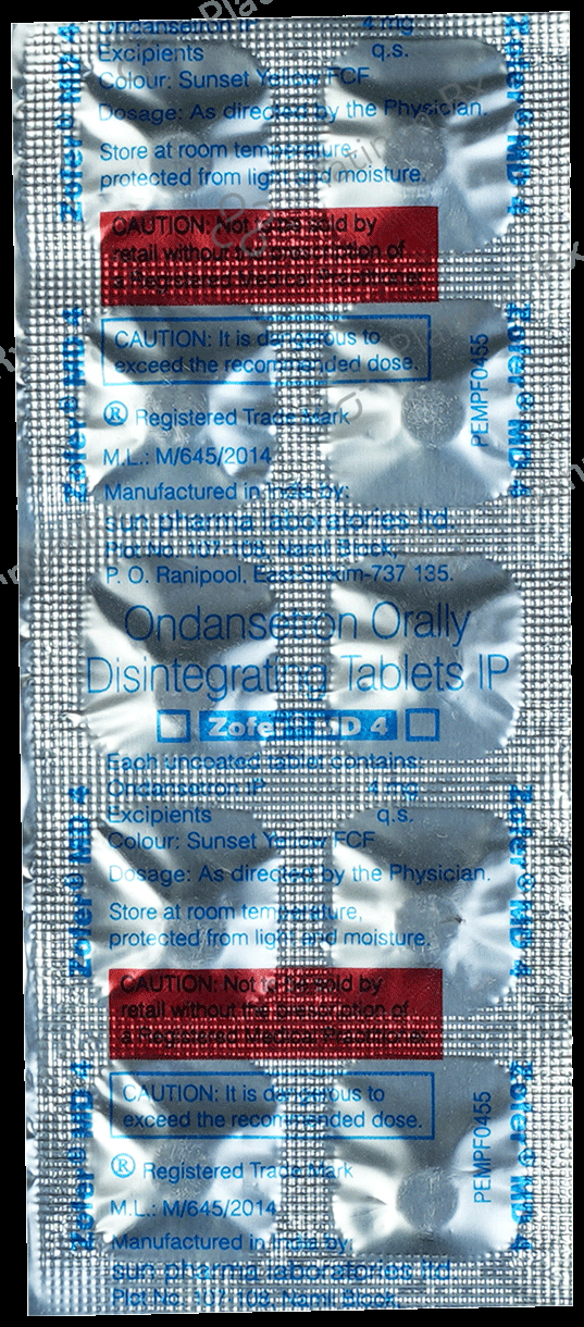 Zofer MD 4mg Tablet 10s