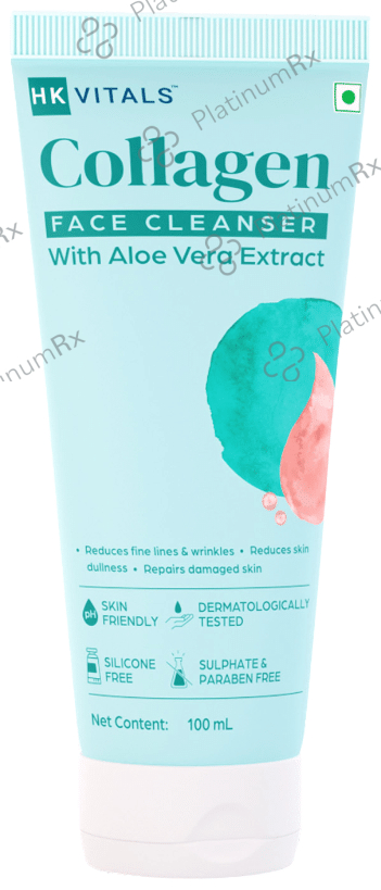 HK Vitals by HealthKart Collagen Face Cleanser, Reduces Fine Lines, Wrinkles & Skin Dullness, All Skin Types
