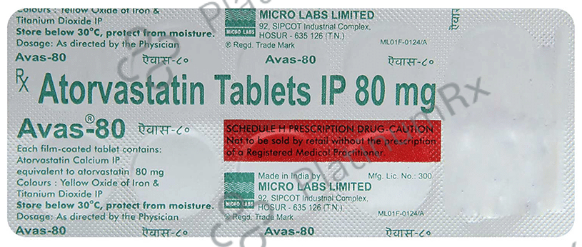 Avas 80mg Tablet 10s