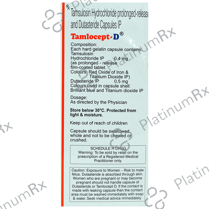 Tamlocept D 0.5/0.4mg Capsule PR 15s