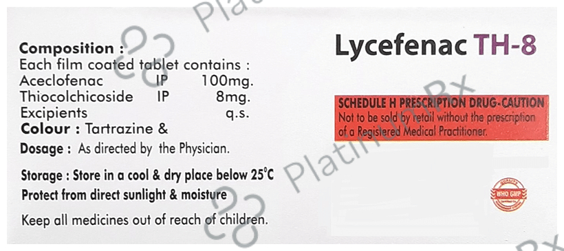Lycefenac TH 8 Tablet