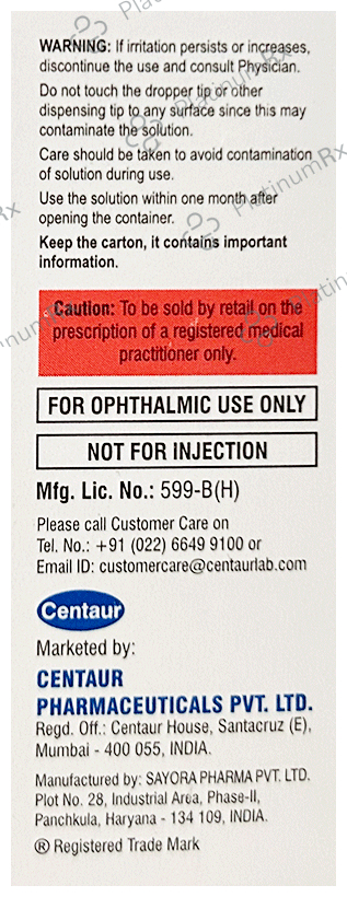 Ocurest Sterile Eye Drop 10ml