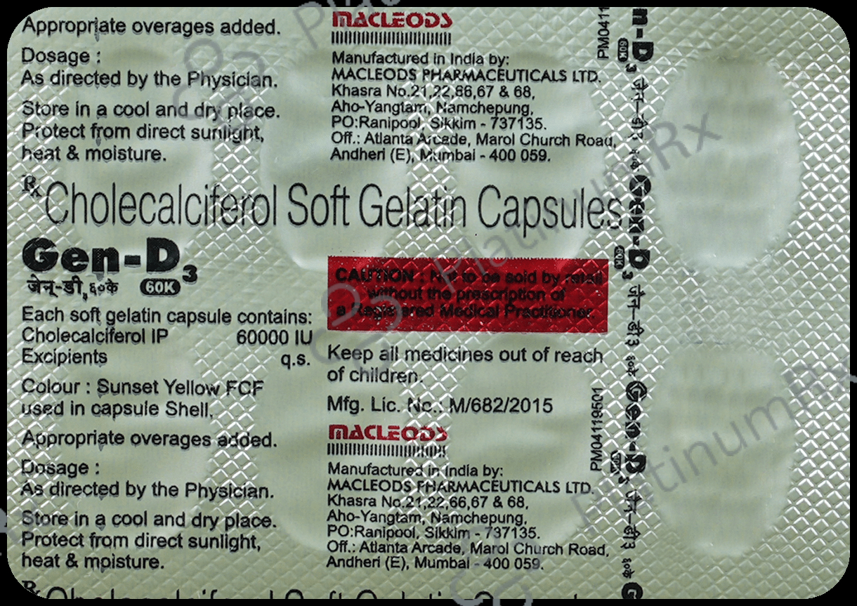 Gen D3 60K Soft Gelatin Capsule 8s