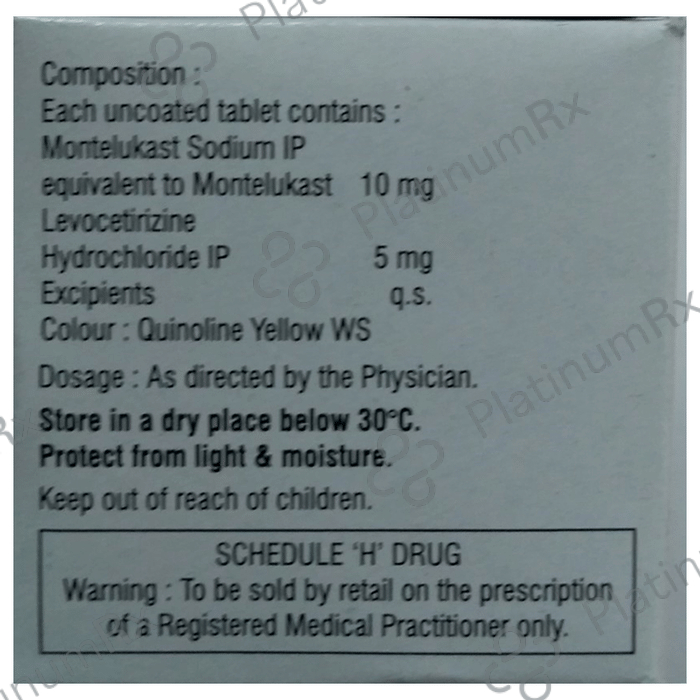 Nukast 5/10mg Tablet 10s