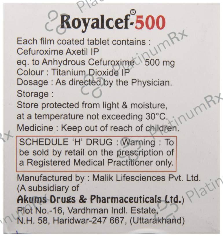 Royalcef 500 Tablet