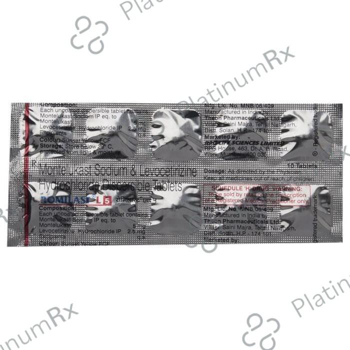 Romilast L 5 2.5/5mg Tablet 10s