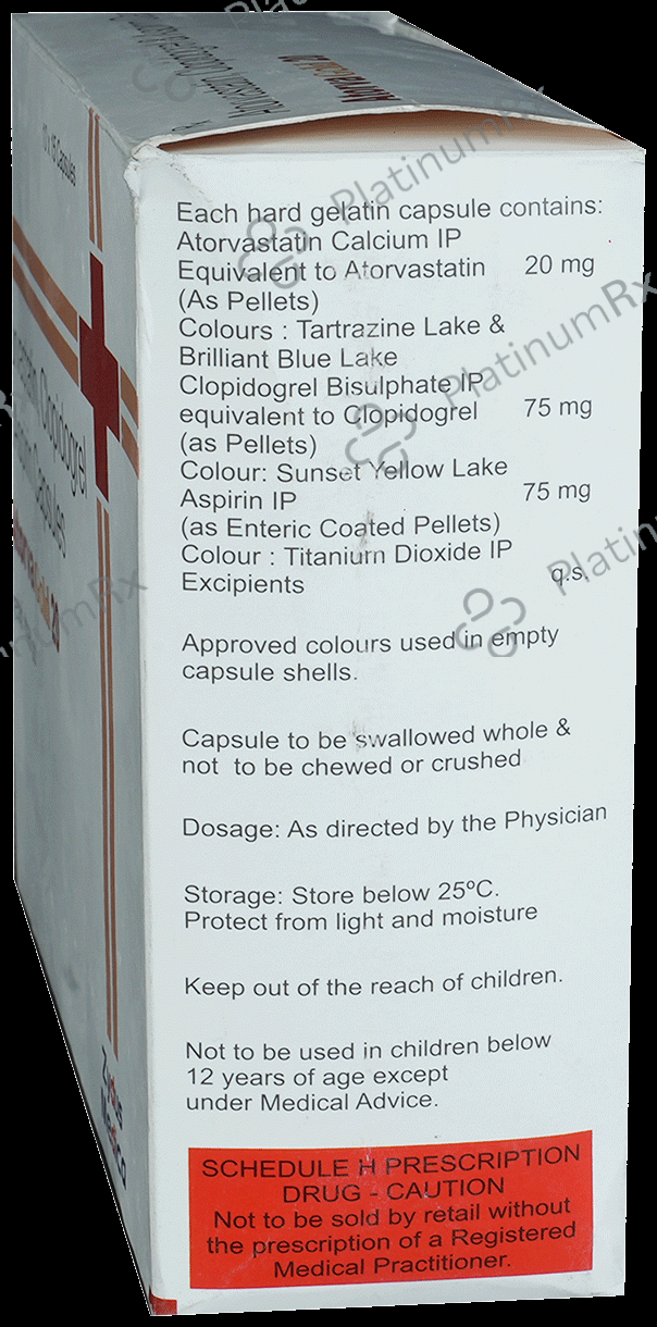 Atorva Gold 20/75/75mg Capsule 15s