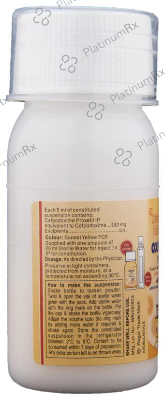 Oxipod 100mg Oral Suspension 30ml