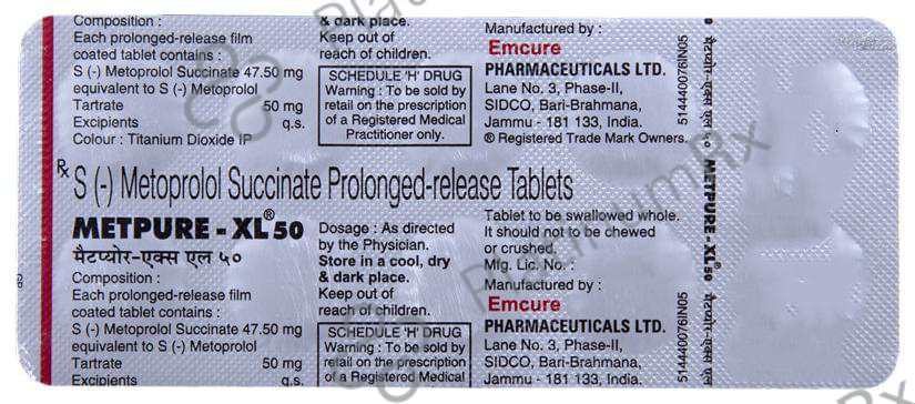 Metpure XL 50mg Tablet 10s