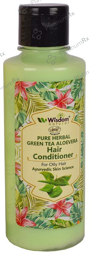 Wisdom Natural Pure Herbal Hair Conditioner Green Tea Aloevera