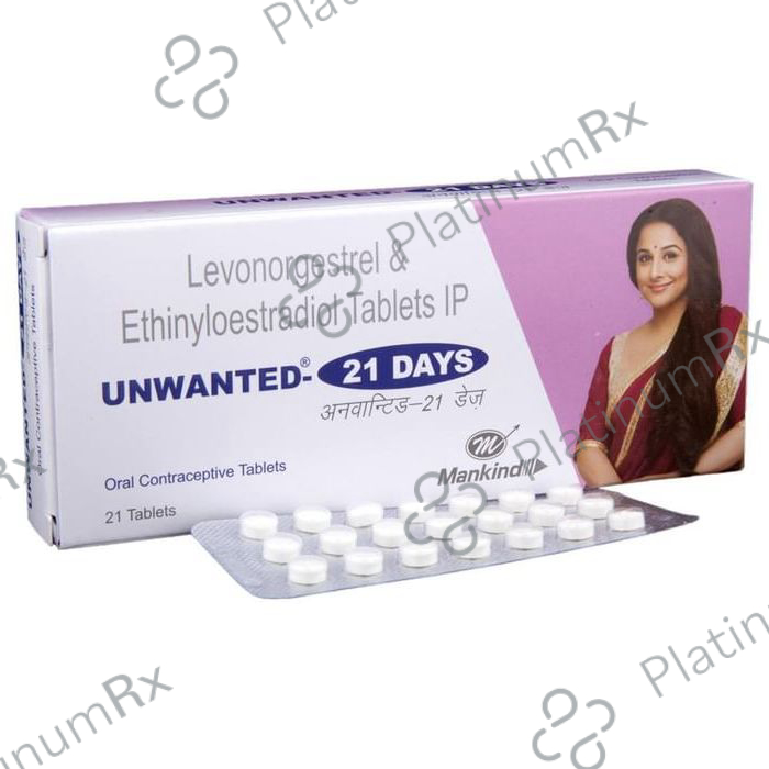 Unwanted 21 Days 0.035/0.15mg Tablet 21s