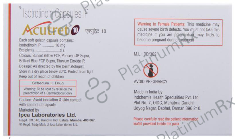 Acutret 10mg Capsule 10s