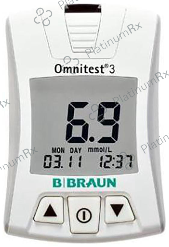 B Braun Omnitest 3 Blood Glucose Meter
