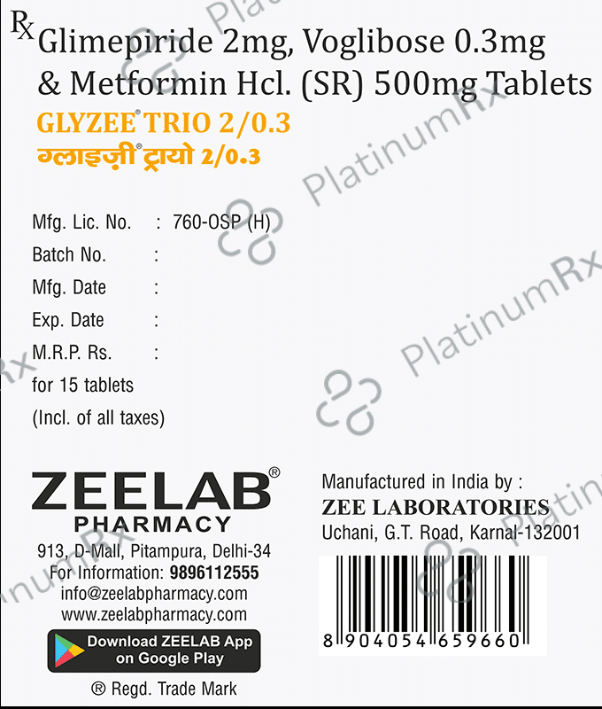 Glyzee Trio 2/0.3 Tablet SR