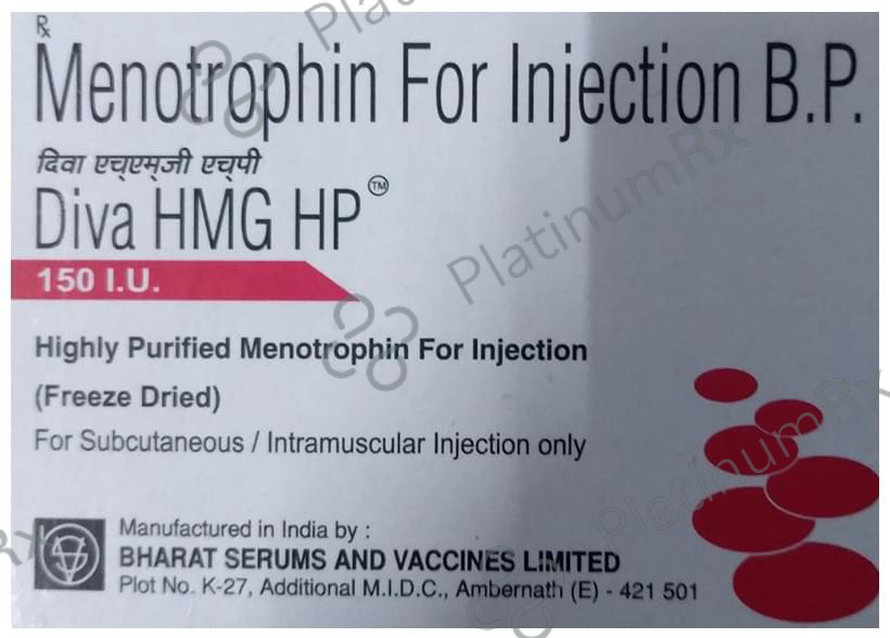 Diva Hmg HP 150IU Injection