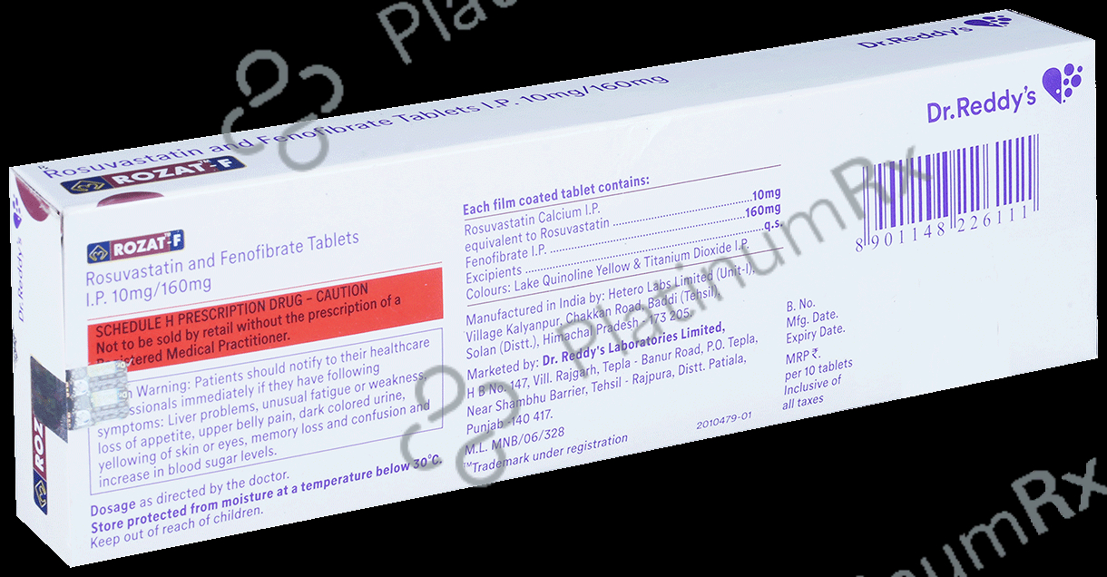 Rozat F 160/10mg Tablet 10s