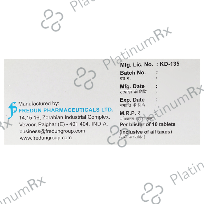 Alerfri SF 650 mg/60 mg/2.5 mg Tablet