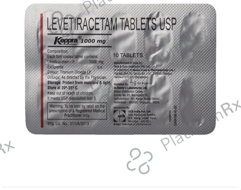 Keppra 1000mg Tablet 10s