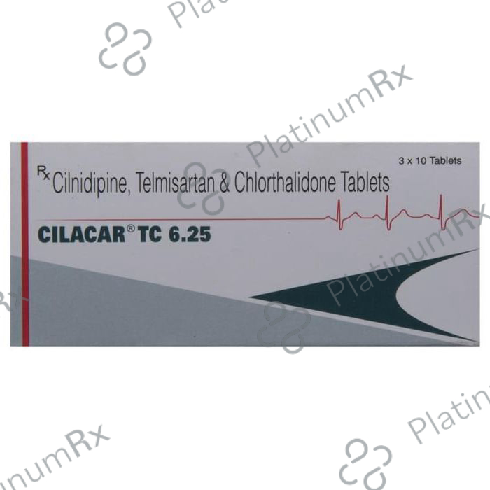 Cilacar TC 6.25/10/40mg Tablet 10s