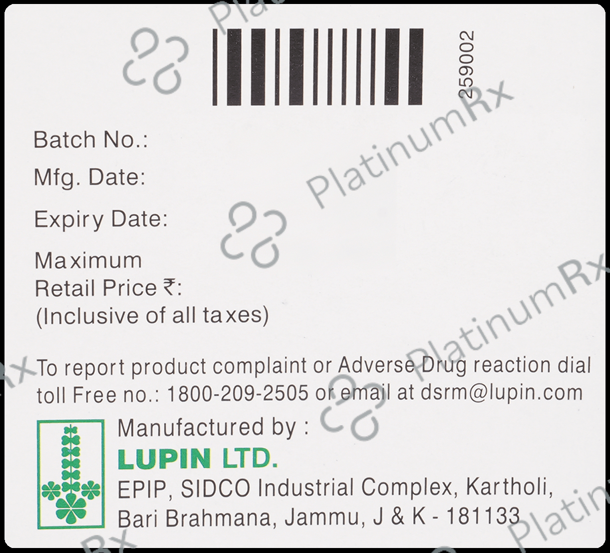 Lupirtin SR 400mg Tablet 10s