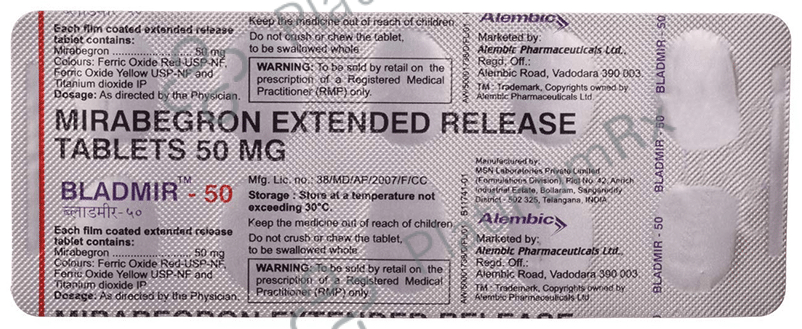Bladmir 50mg Tablet 10s