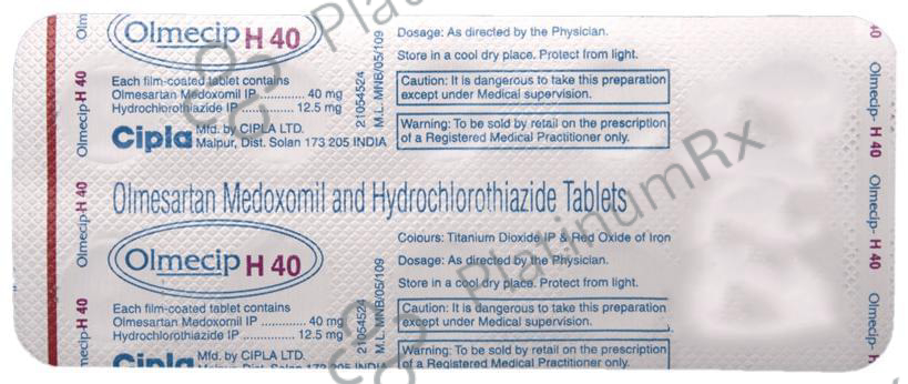 Olmecip H 12.5/40mg Tablet 10s