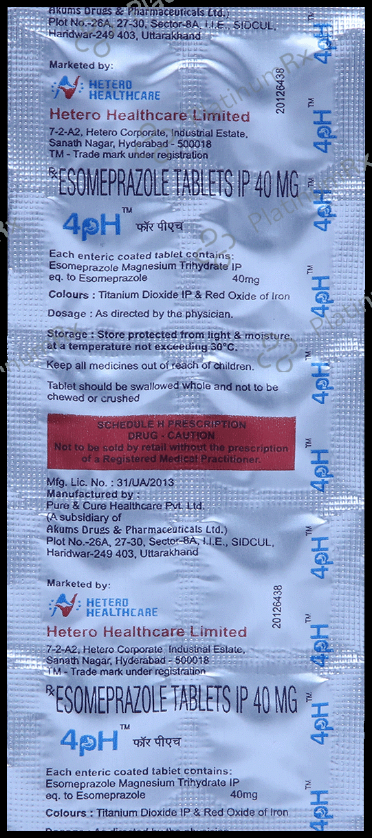 4PH 40mg Tablet 10 Tablet