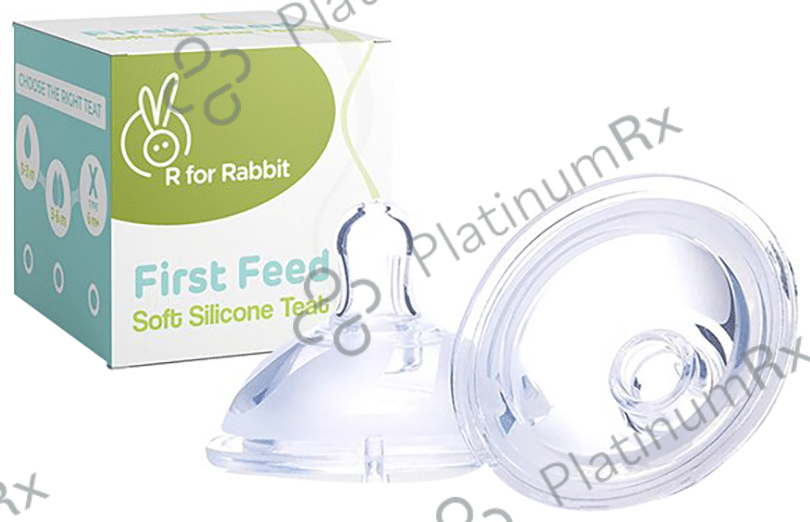 R for Rabbit First Feed Soft Silicone Teat White 300 ml