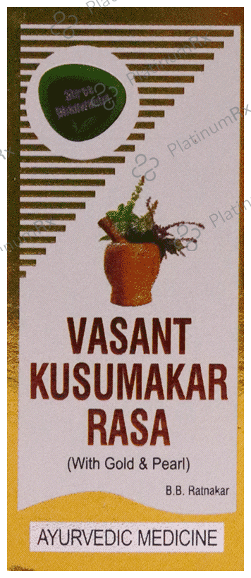 Shree Dhanwantri Herbals Vasant Kusumakar Rasa (with Gold and Pearl)