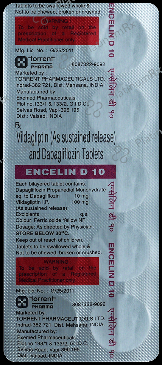 Encelin D 10/100mg Tablet SR 10s