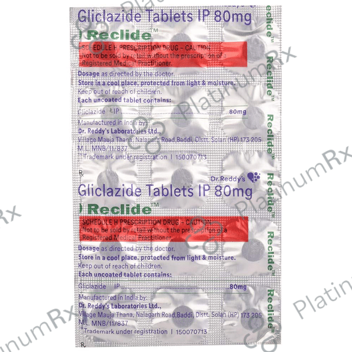Reclide 80mg Tablet 15s