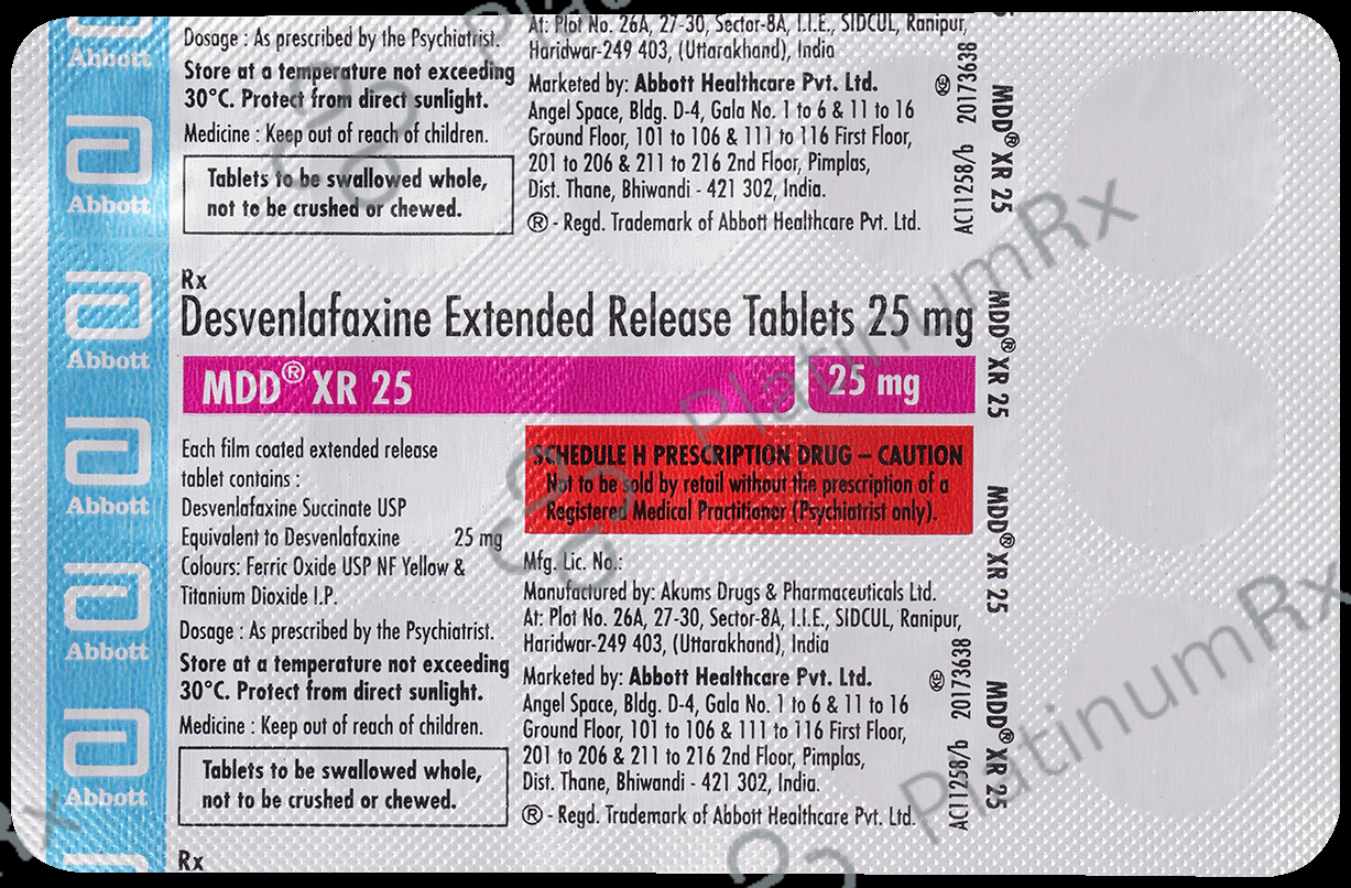 MDD XR 25 Tablet