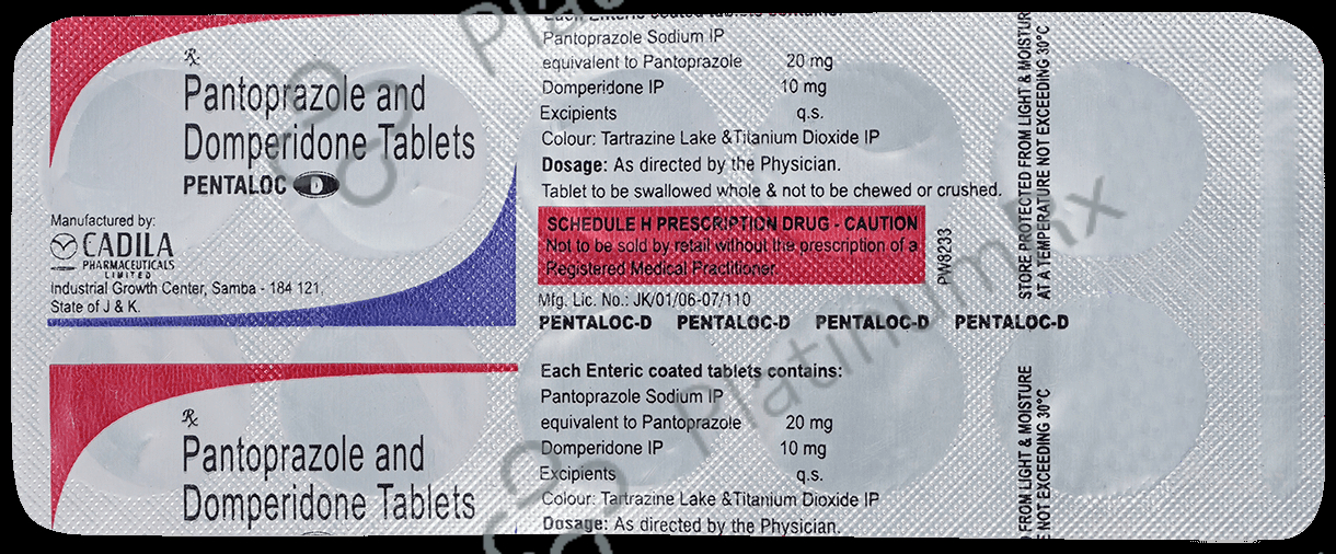 Pentaloc D 10/20mg Tablet 10s