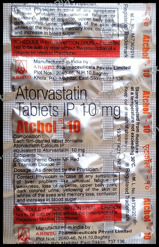 Atchol 10mg Tablet 15s