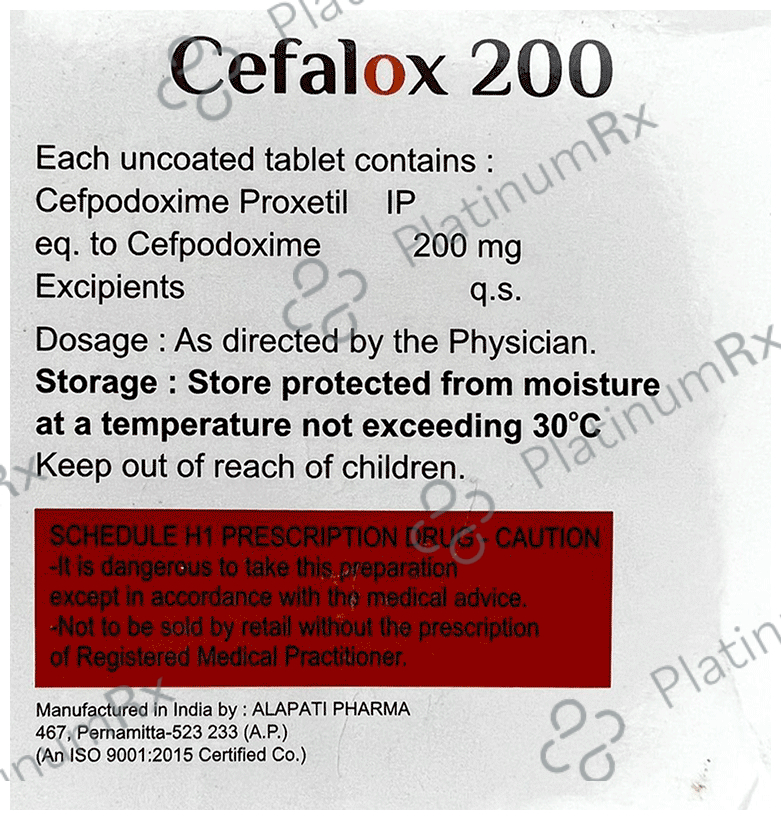 Cefalox 200 Tablet