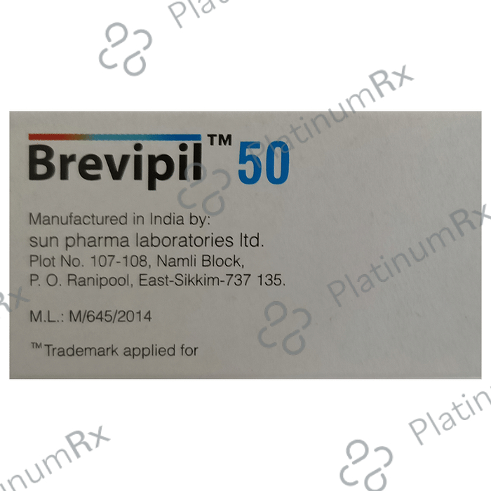 Brevipil 50mg Tablet 10s