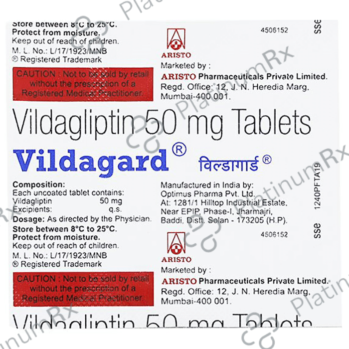 Vildagard M 500/50mg Tablet 15s