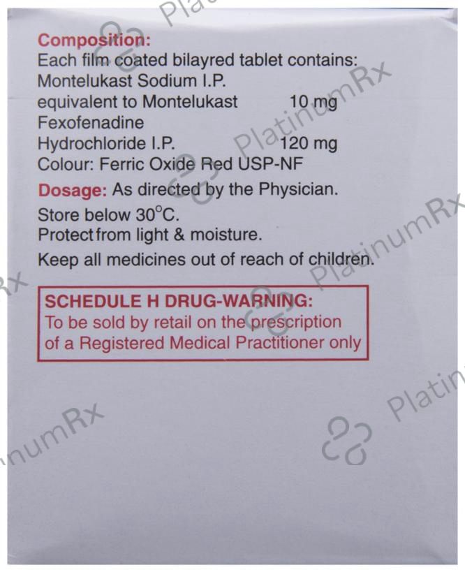 Glemont F 120/10mg Tablet 10s
