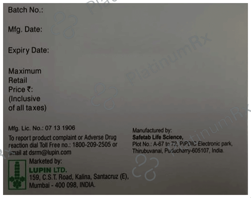 Glador M 0.5/500mg Tablet PR 10s