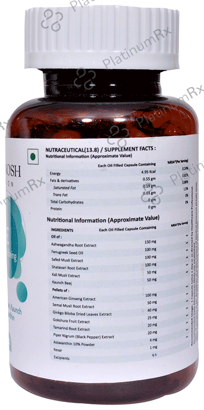 PowerNosh Nutrition Rise Men Sexual Wellbeing Veg Capsule