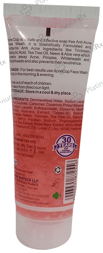 Wings Acnecop Face Wash (60ml Each)