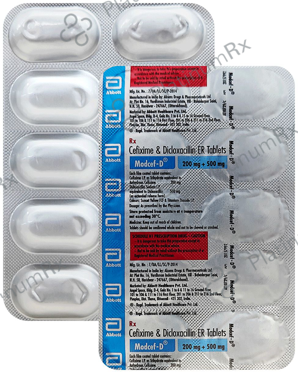 Modcef D 200/500mg Tablet 10s