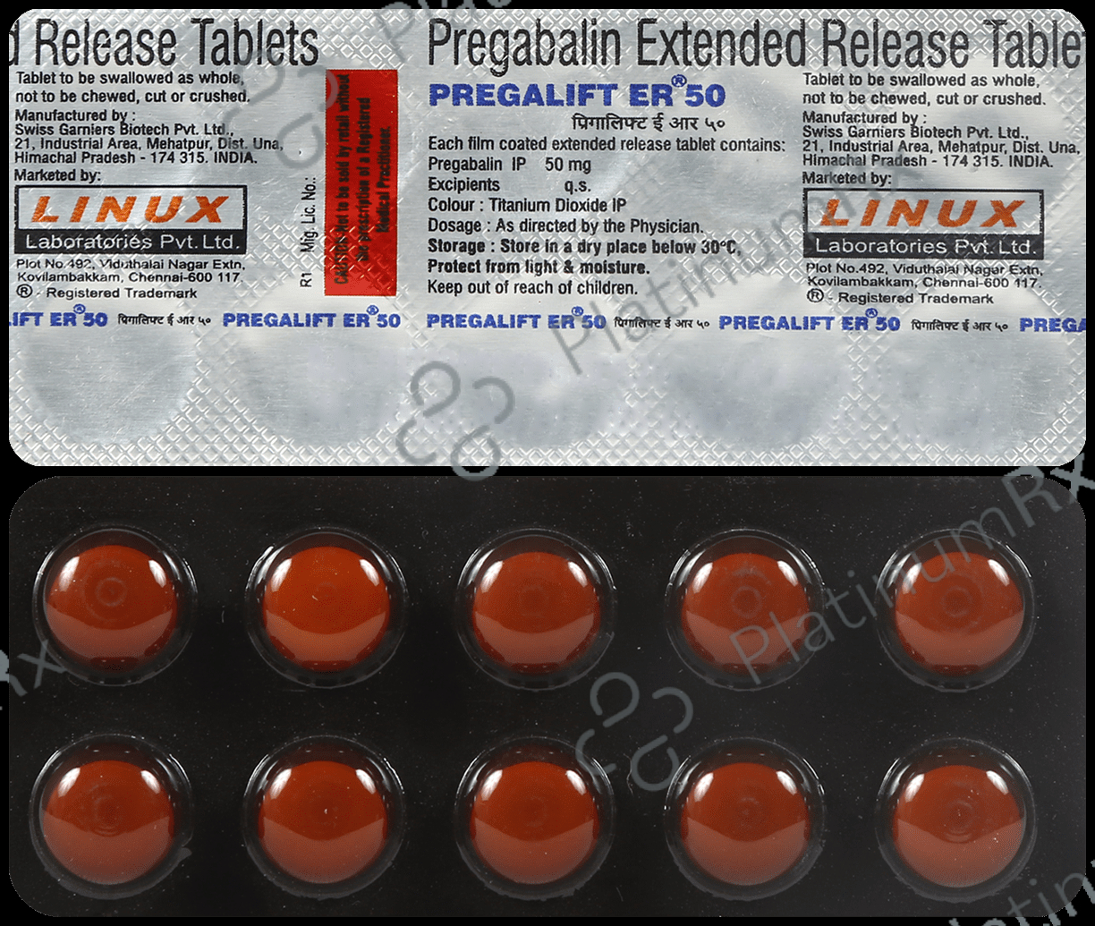 Pregalift 50mg Tablet ER