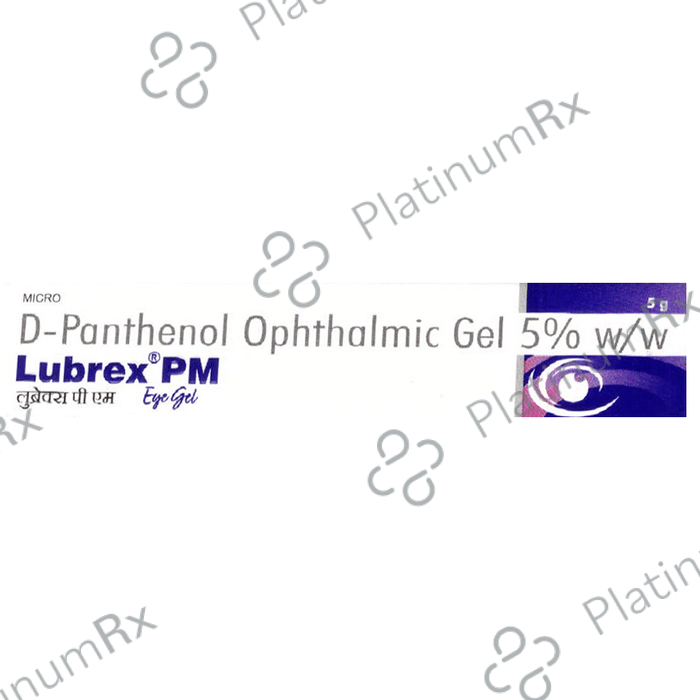 Lubrex PM 5% Eye Gel 5gm