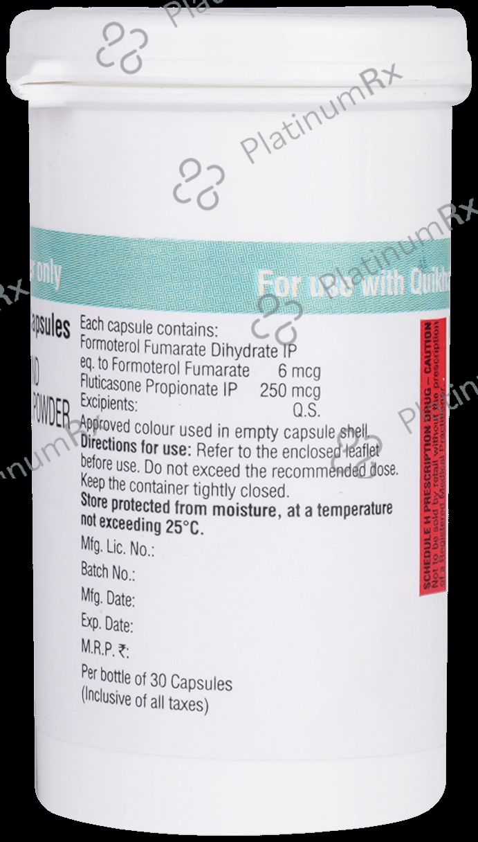 Quikhale FF 6/250mcg Capsule 30s