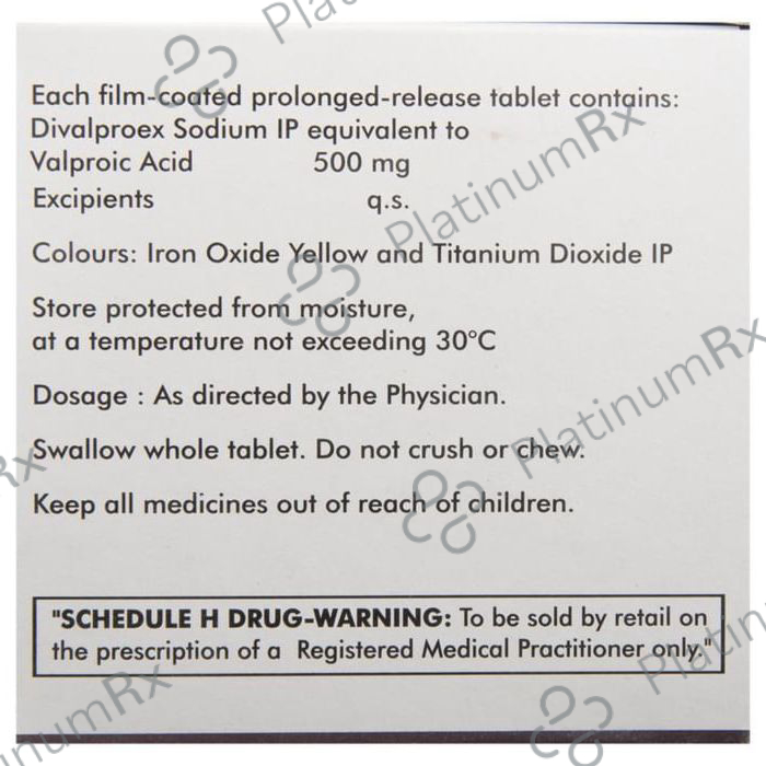 Divalprid OD PR 500mg Tablet 10s