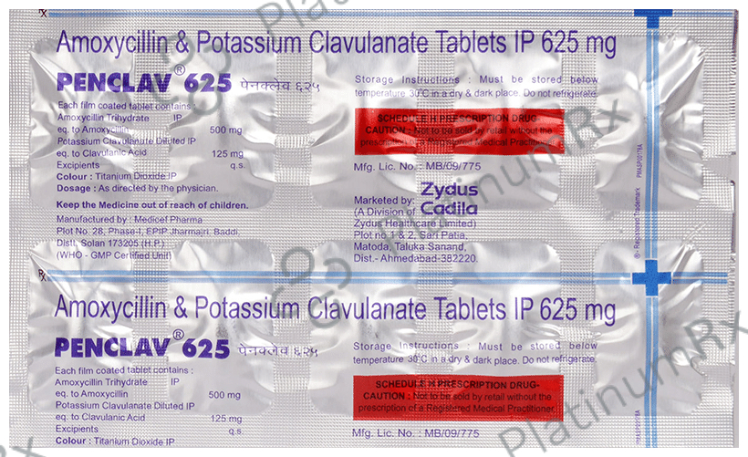 Penclav 625mg Tablet 10s